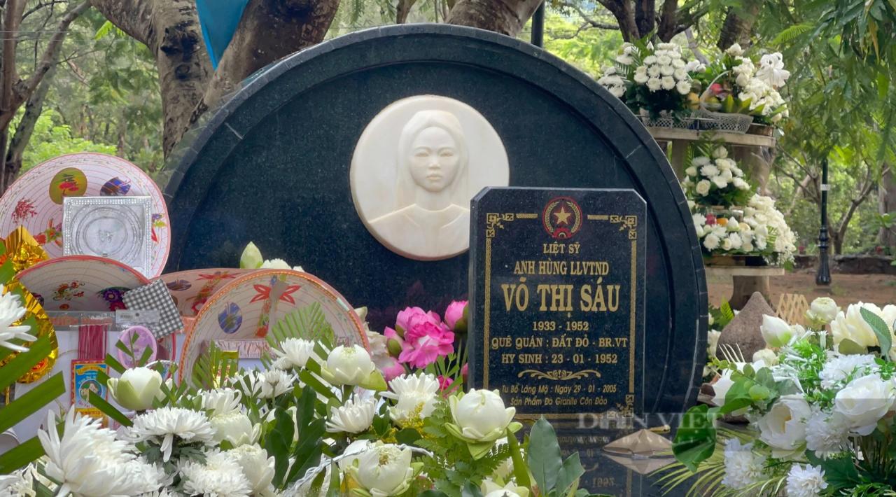 Phần mộ nữ Anh hùng Võ Thị Sáu tại nghĩa trang Hàng Dương, nơi được xếp hạng Di tích lịch sử đặc biệt cấp Quốc gia. Ảnh: Internet