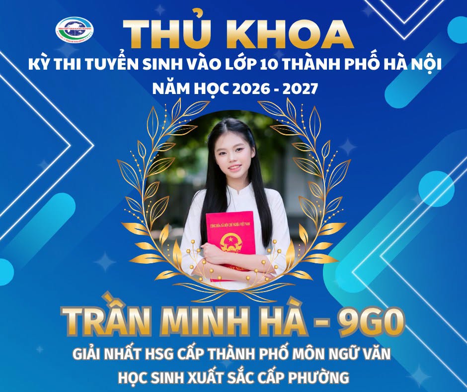 Nữ sinh Trần Minh Hà. (Ảnh: Trường THCS - THPT Newton)