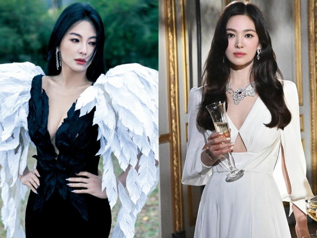 Trương Vũ Kỳ (bên trái) vốn được biết đến là “bản sao Song Hye Kyo”. Ảnh: Sohu