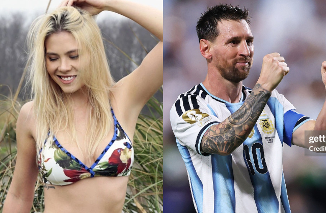 Macarena Lemos cô vẫn luôn yêu quý, dành sự tôn trọng cho tình cũ Messi. Ảnh: Getty Images, Instagram.