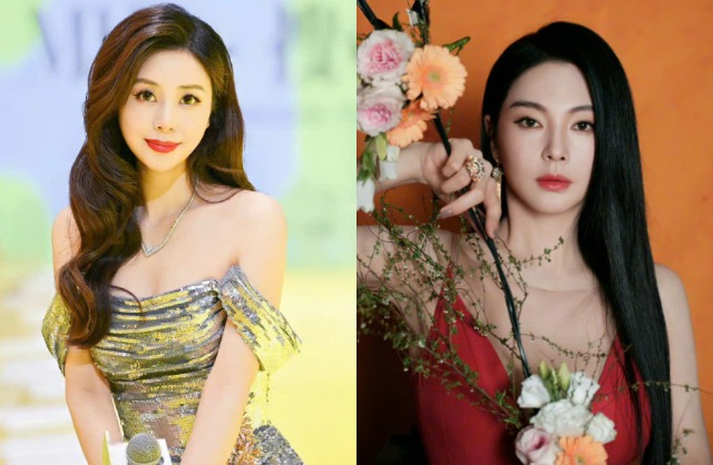 Trương Vũ Kỳ bị tố thuê người dằn mặt, tấn công Cát Hiểu Thiến (bên trái). Ảnh: Sohu
