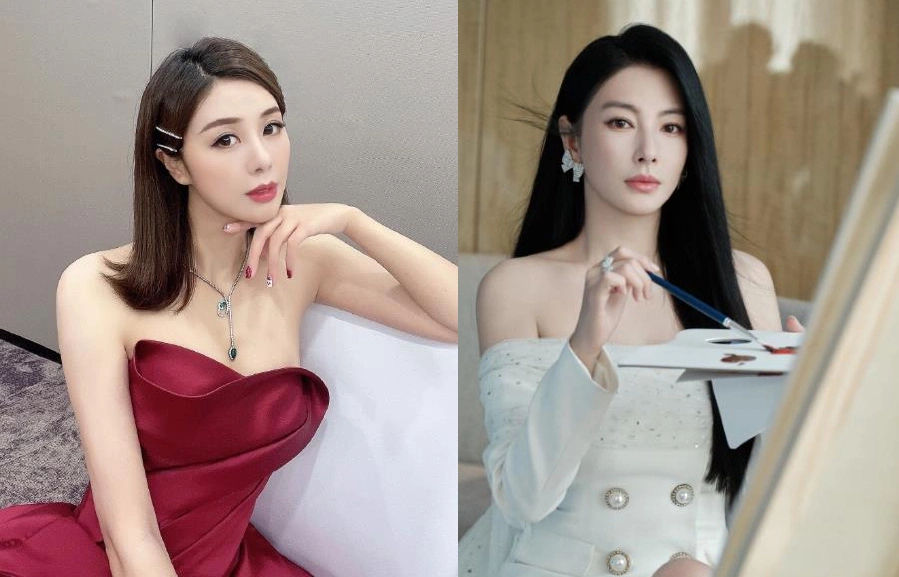 Chính thất Cát Hiểu Thiến (bên trái) mừng rỡ khi tiểu tam Trương Vũ Kỳ vừa trải qua biến cố tình cảm, còn tiện thể công khai luôn tình tiết nhạy cảm mới trong vụ ngoại tình của đối phương. Ảnh: Sohu