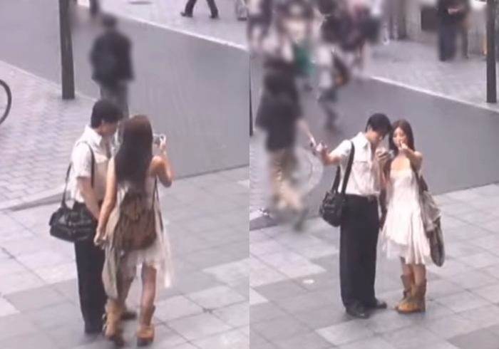 CCTV trên đường phố vừa vô tình làm lộ tẩy chuyện hẹn hò của Huihyeon và Lee Sang Yoon. Ảnh: Naver