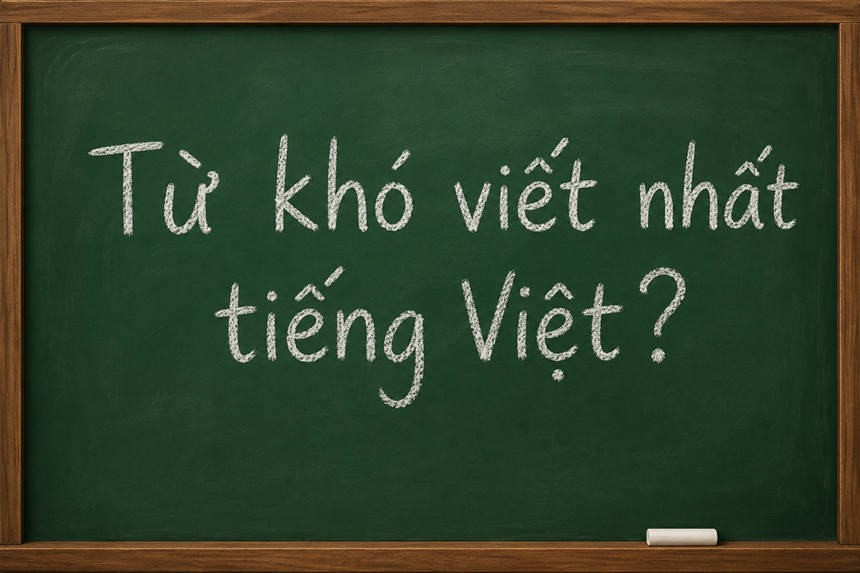 Đây là một trong những từ khó viết nhất tiếng Việt, đến người lớn còn hay sai