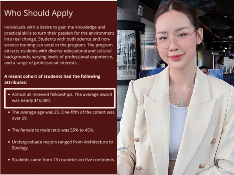 Trường ghi rõ hầu hết sinh viên đều nhận mức hỗ trợ tương đương với Hoa hậu Bảo Ngọc 