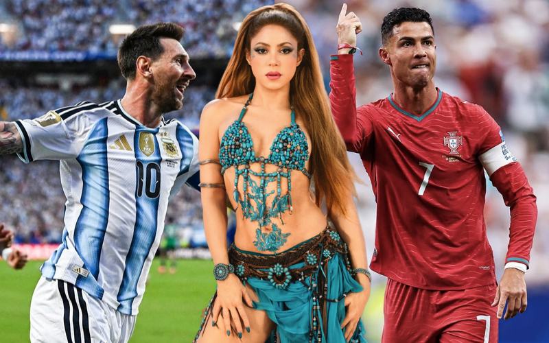 Shakira không chỉ là giọng ca gắn liền với những kỳ World Cup, mà còn vô tình trở thành cái tên bị kéo vào cuộc tranh luận dai dẳng nhất của bóng đá hiện đại: Lionel Messi hay Cristiano Ronaldo vĩ đại hơn?