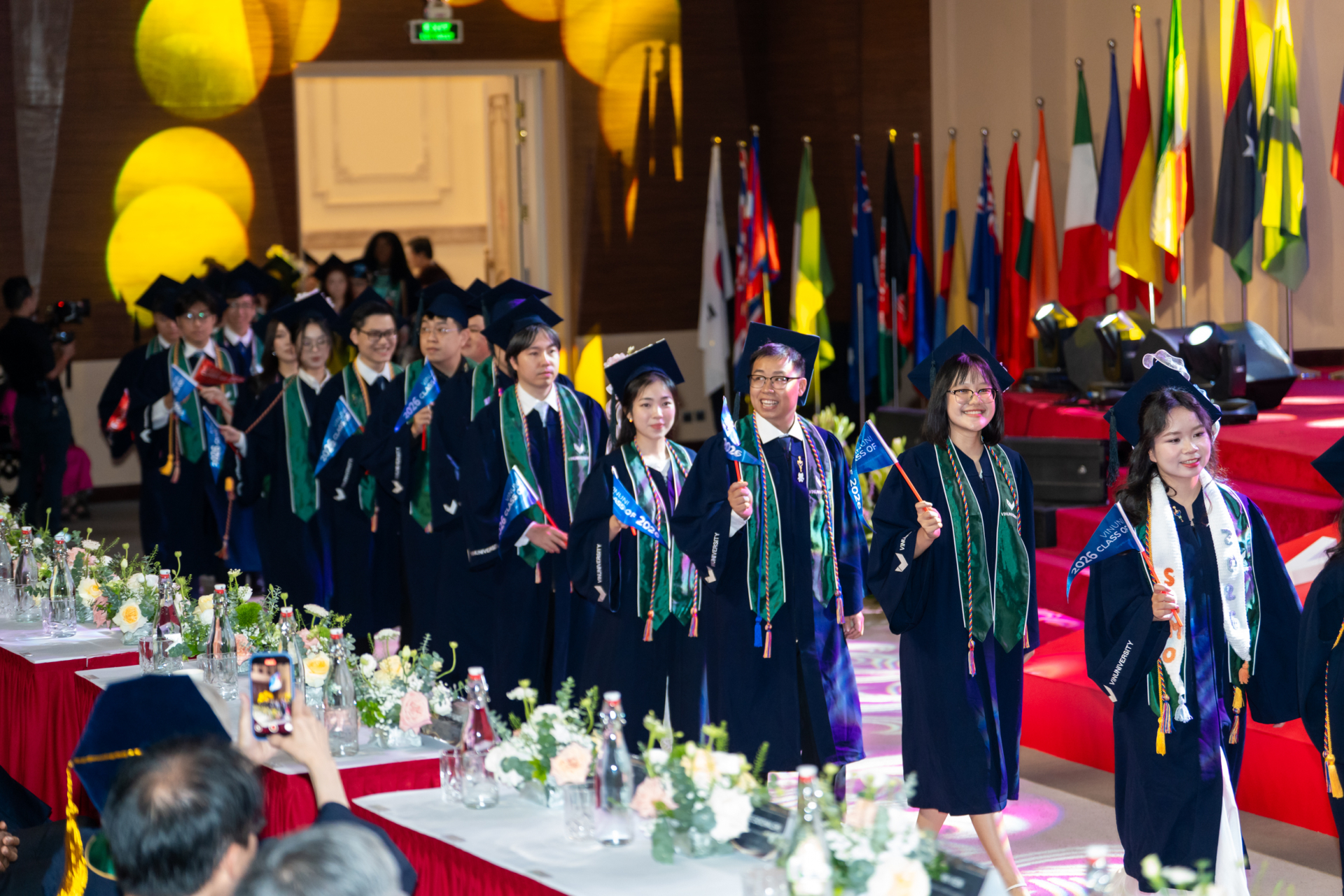 Lễ tốt nghiệp năm nay có sự tham gia 55 sinh viên ngành Khoa học Sức khoẻ