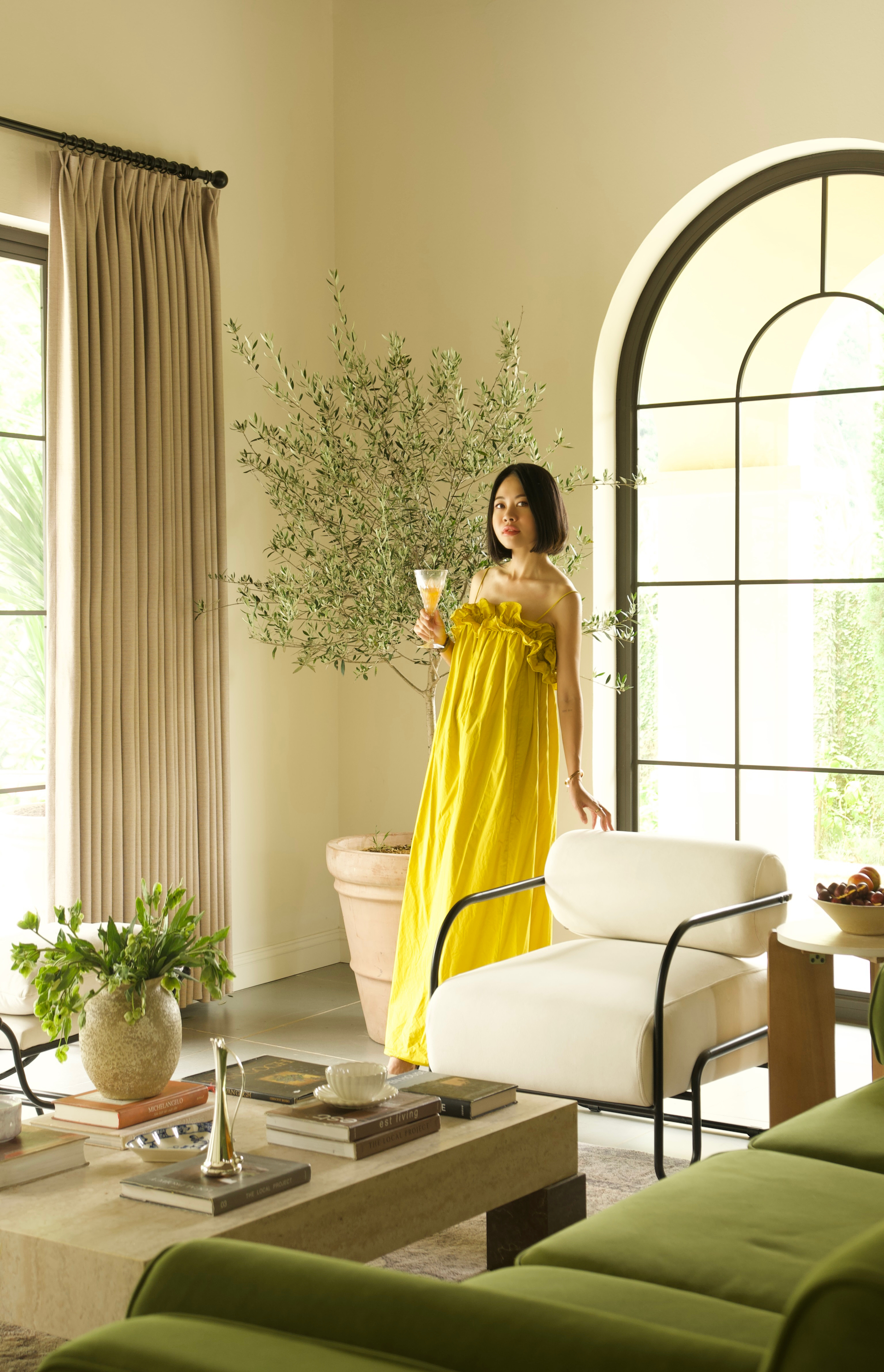       Hương Giang - chủ căn Mint Country House.      