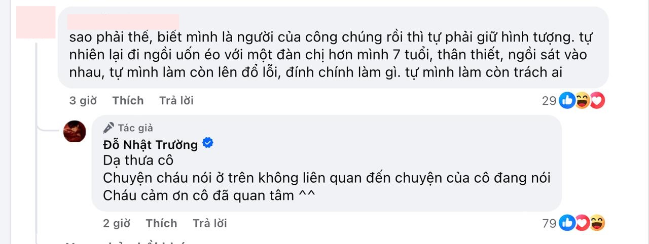 Nam ca sĩ khẳng định mục đích lên tiếng không liên quan đến tin đồn tình cảm với đàn chị hơn 7 tuổi là Ribi Sachi 