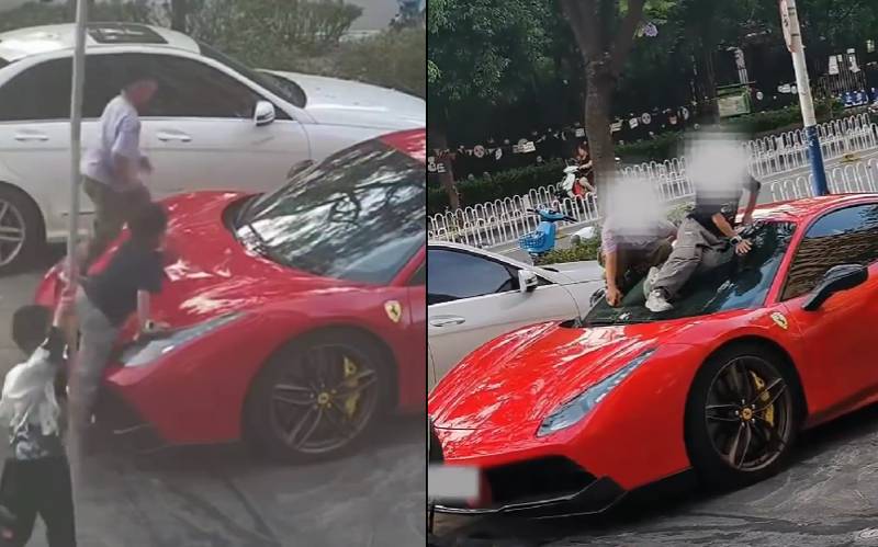 Theo chủ xe, sự việc xảy ra trong lúc anh đi công tác, toàn bộ diễn biến được camera giám sát ghi lại 