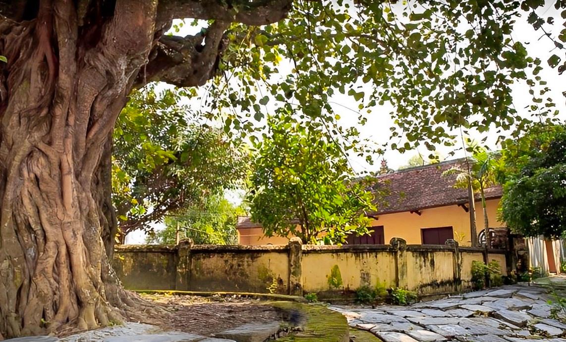 Đình làng là nơi nghỉ ngơi hóng mát, quen thuộc của dân làng. Nguồn: Sưu tầm.