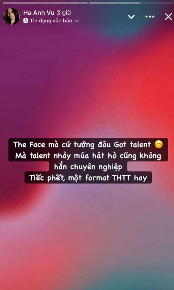 Siêu mẫu Hà Anh lên tiếng thẳng thắn nói The Face bị mất bản chất, cứ tưởng là cuộc thi tài năng Got Talent