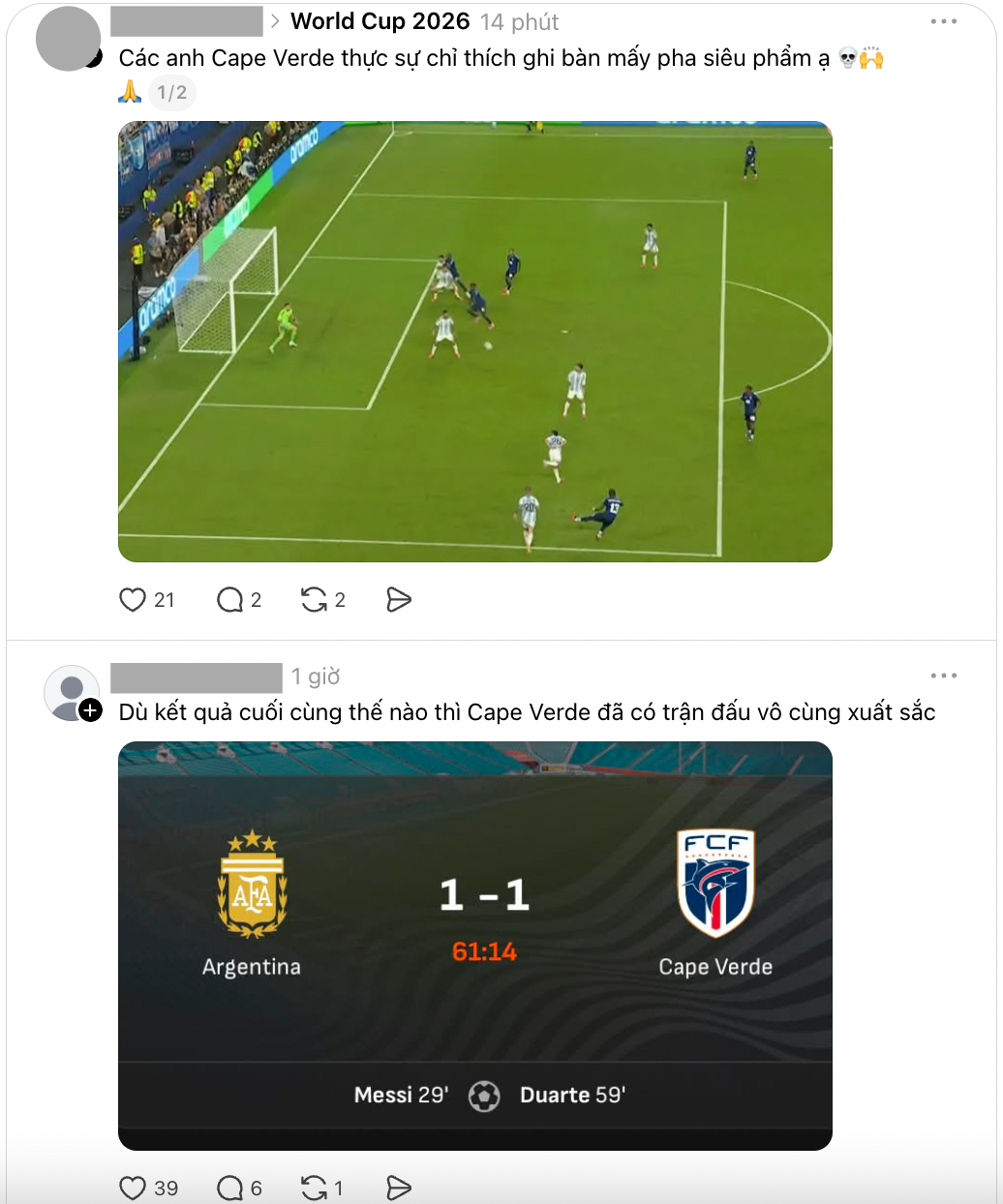 Thủ môn Vozinha khiến MXH vỡ òa: “Kỷ lục của Messi bị lu mờ bởi trận thua của Cape Verde”