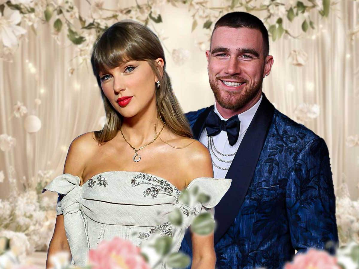 Taylor và chồng cầu thủ được cho biết trao nụ hôn nồng nhiệt đến mức như muốn nhấc bổng đối phương khỏi mặt đất. Ảnh: X.