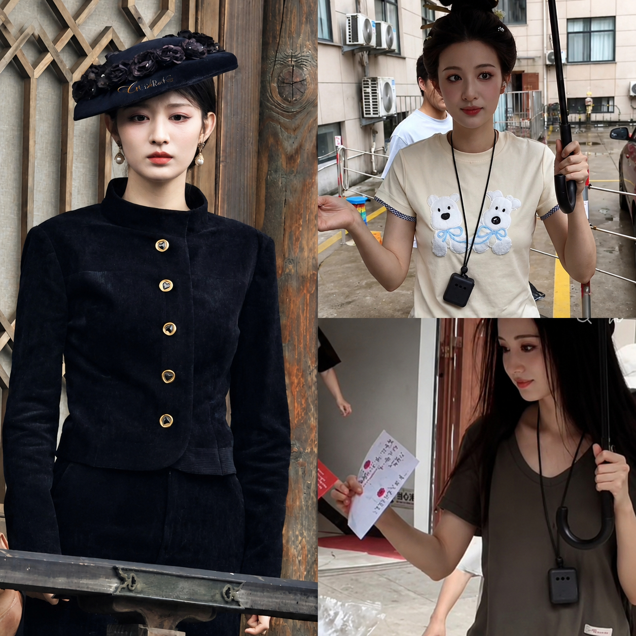 Vương Sở Nhiên thường xuyên đeo máy lọc không khí mini tên phim trường trong thời gian gần đây