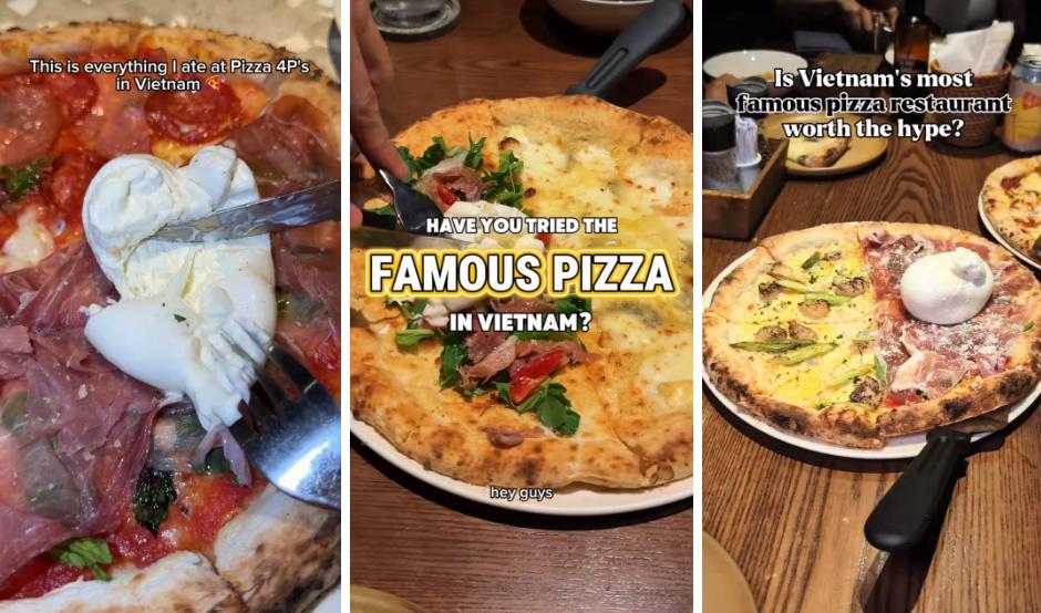 Pizza 4P's gần như luôn là cái tên được nhiều du khách quốc tế nhắc tới khi đến Việt Nam. Ảnh chụp màn hình