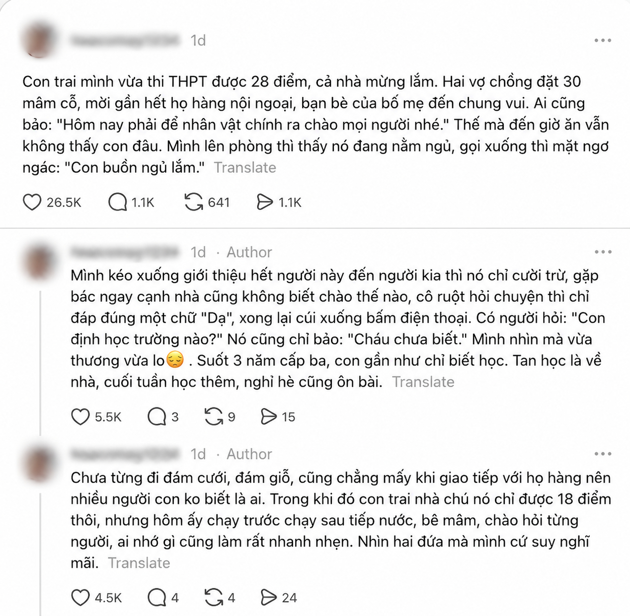 Bài đăng đang gây tranh luận của người mẹ (Ảnh chụp màn hình)