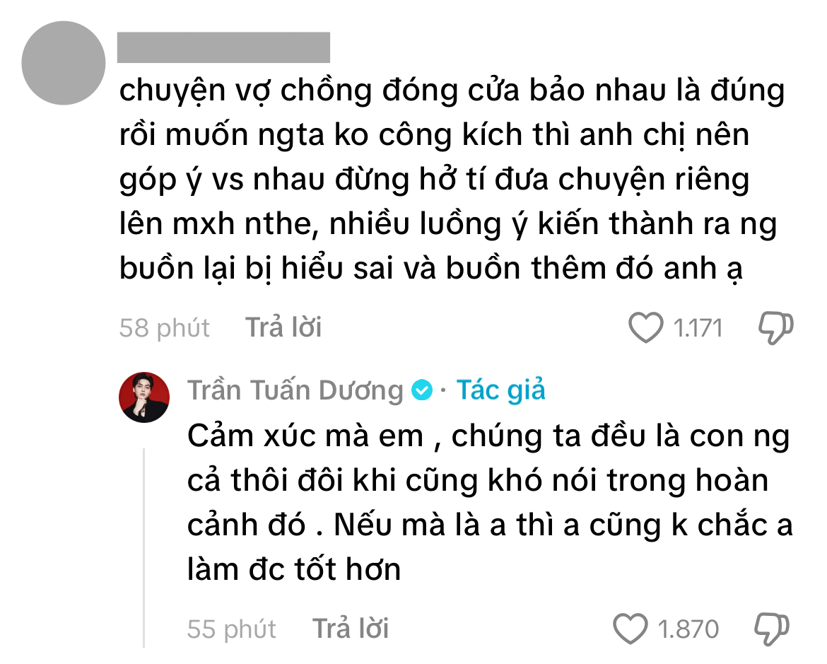 Giữa ồn ào bị Lucie Nguyễn công khai tin nhắn, Tuấn Dương lên tiếng: