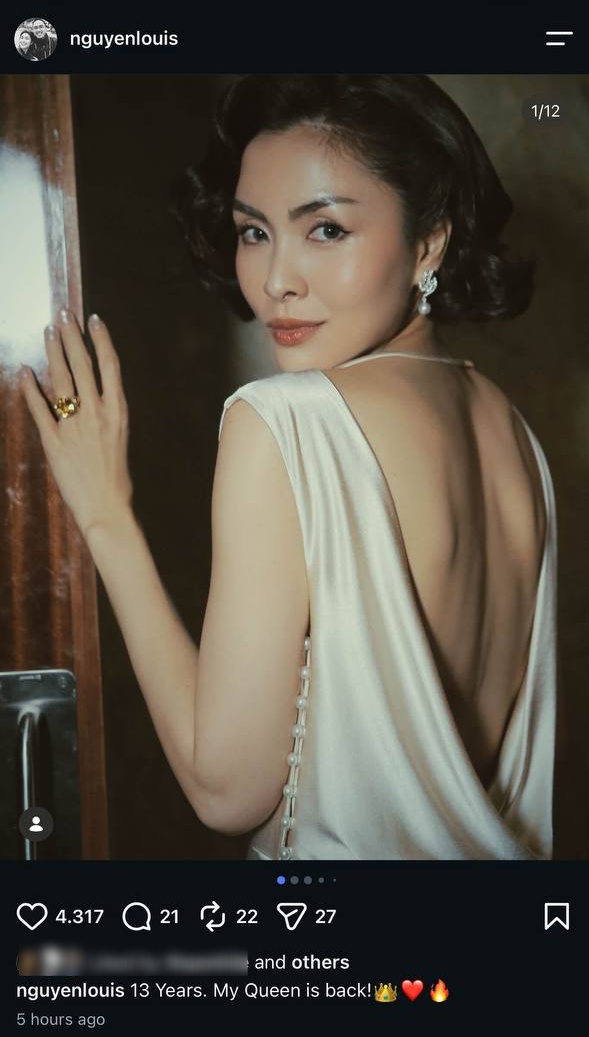 Louis Nguyễn - chồng Tăng Thanh Hà thể hiện sự ủng hộ với đam mê của vợ