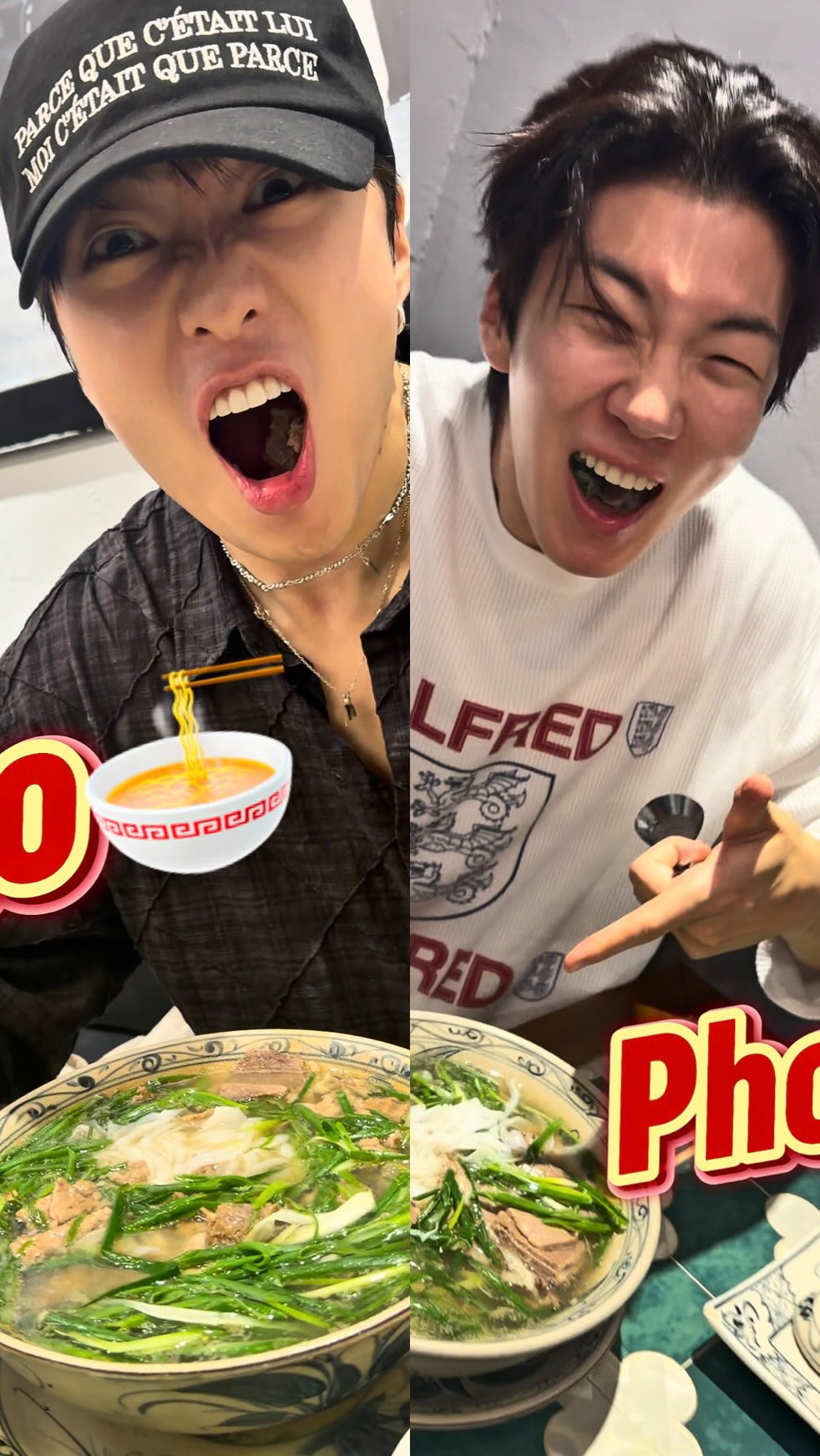 Seung Hoon cùng Kang Seung Yoon rủ nhau đi ăn phở khi vừa đặt chân tới Hà Nội
