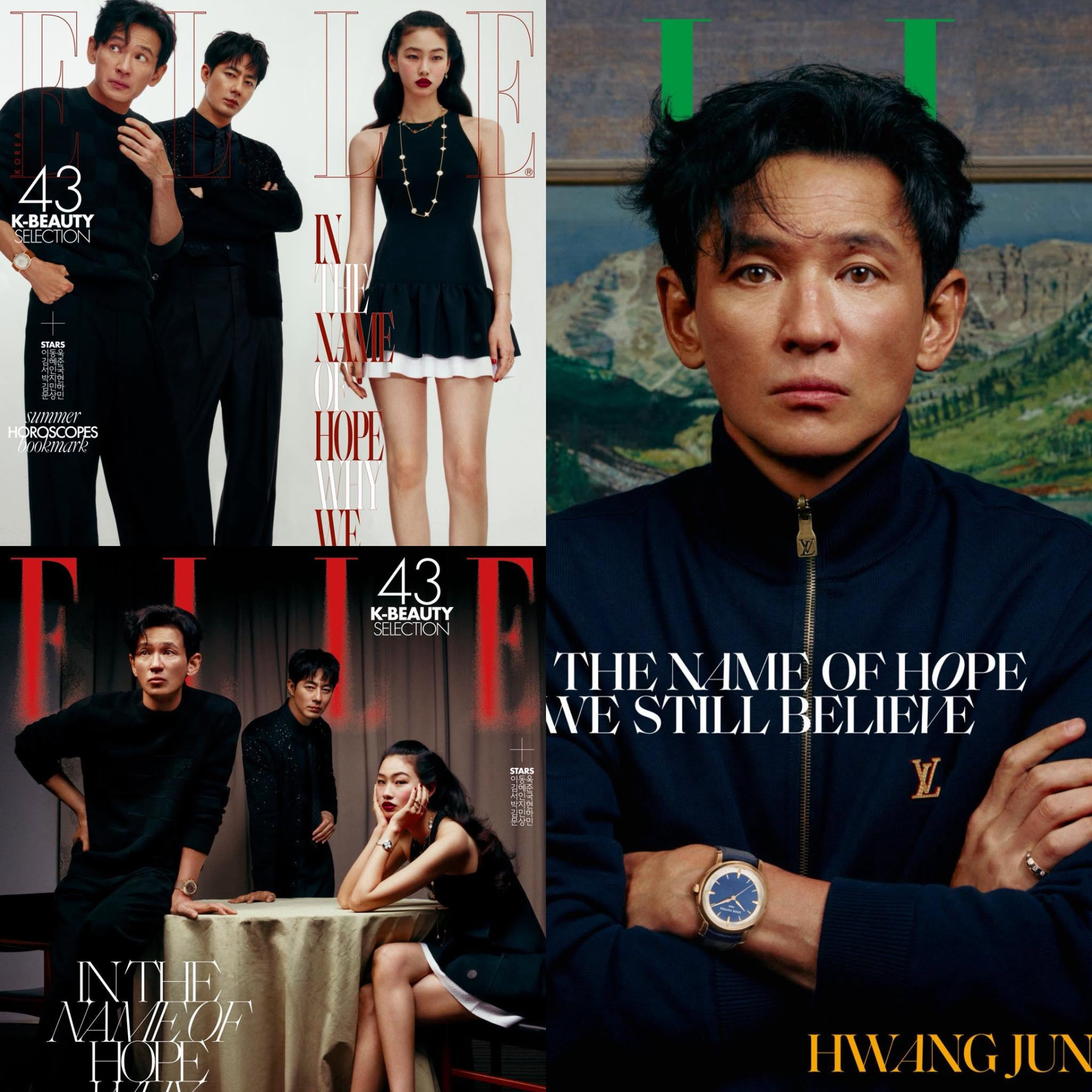 Những hình ảnh mới nhất của Hwang Jung Min nhận được nhiều phản hồi tích cực, thậm chí được coi là động lực để cai rượu bia của nhiều người (Ảnh Elle)