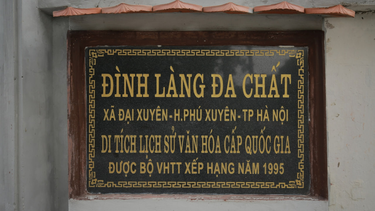 Những di tích lịch sử ở làng Đa Chất. Ảnh sưu tầm