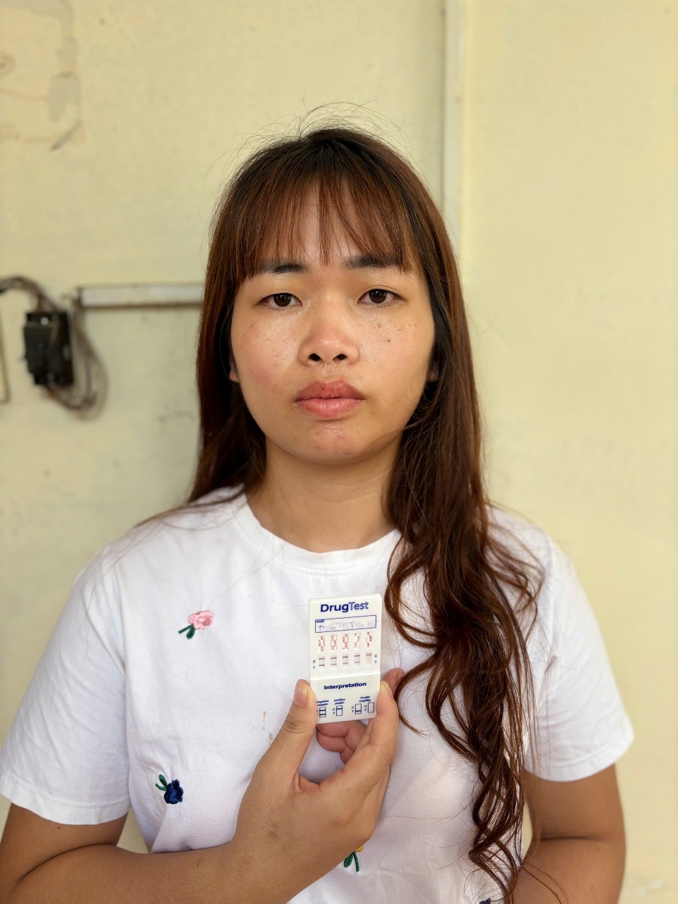 Đối tượng Trần Thị Thu Hà dương tính với ma túy AMP