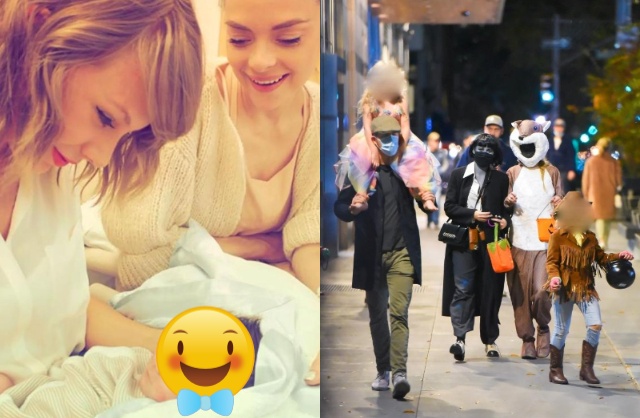 5 đứa con đỡ đầu của Taylor đều vắng mặt trong đám cưới của nữ ca sĩ vào cuối tuần qua. Ảnh: X. 