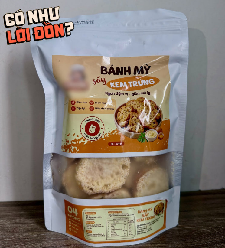 Chờ 10 ngày mua bánh mì sấy kem trứng đang được seeding rầm rộ: Đáng tiếc vì thiếu điểm nhấn, vị nhạt nhòa thua xa lời đồn!