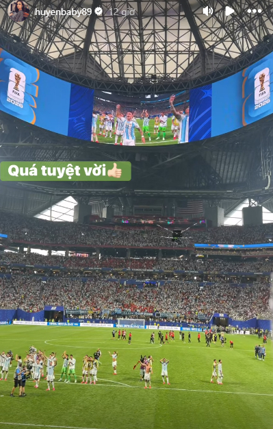 Huyền Baby bay sang tận Mỹ để nhìn Messi ở cự ly gần, lên đồ “ít vải” gái 18 thấy còn sợ thua