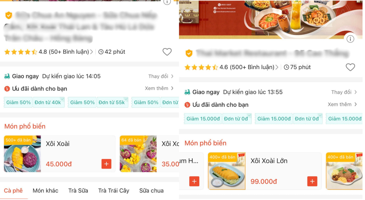 Giá xôi xoài leo thang chẳng thua giá vàng tại Việt Nam, 80.000 đổi lấy vài muỗng nếp và ba lát trái cây?