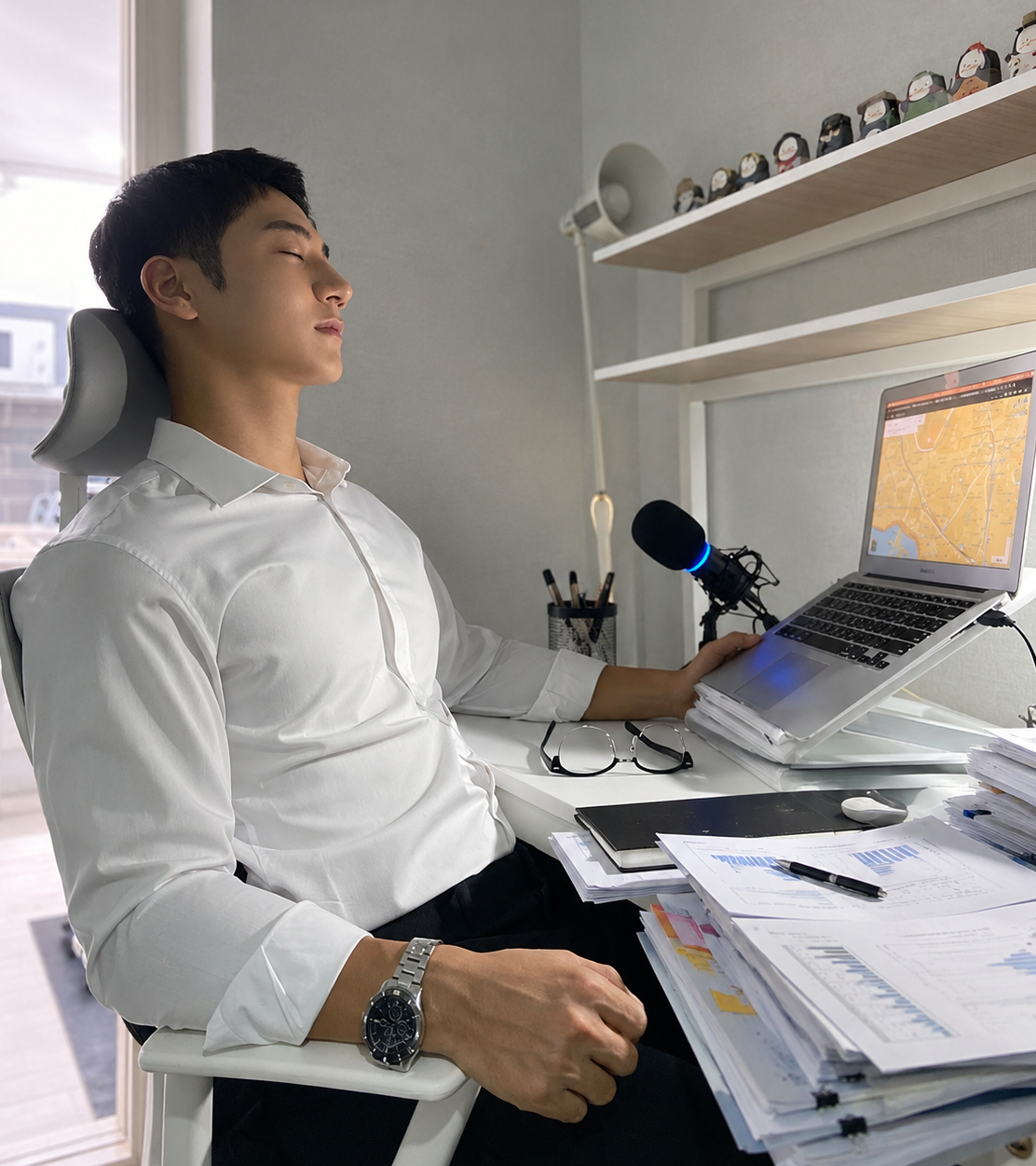 Áp lực công việc và cuộc sống được xem là một trong những nguyên nhân chính khiến đàn ông hiện đại rụng tóc (Ảnh Pinterest)