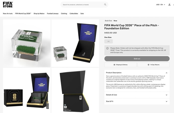 Mảnh cỏ sân chung kết World Cup rao bán từ 12 triệu: FIFA bào tiền fan không trượt phát nào