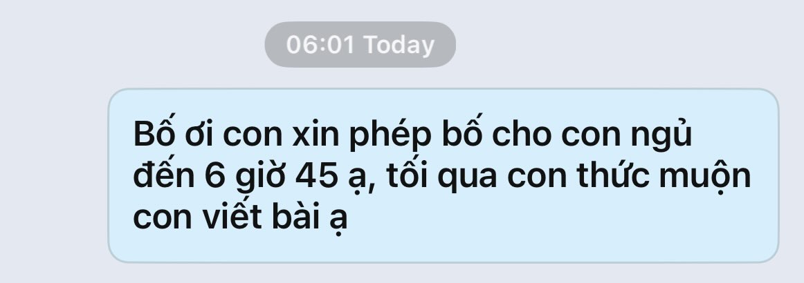 Đoạn tin nhắn được chia sẻ