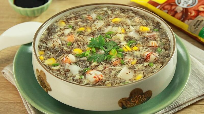 Các món súp từ rong tóc tiên. Ảnh: Sưu tầm
