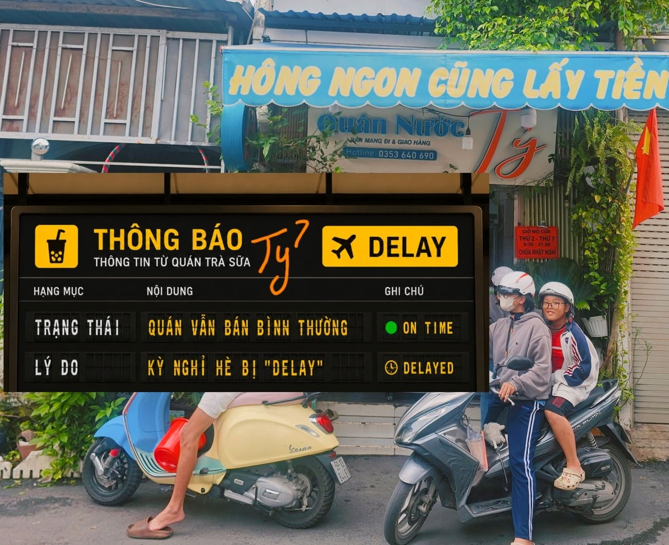 Bỏ chạy xe ôm công nghệ, chủ quán trà sữa 10 năm nổi tiếng vì... nghỉ bán liên tục, khách nói