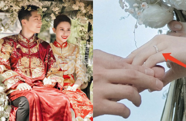 Hà Siêu Liên mỗi tháng chỉ nhận được 1 tỷ đồng tiền tiêu vặt. Chi phí đám cưới của cô đều do Đậu Kiêu móc tiền tiết kiệm ra trả. Ảnh: Sina.