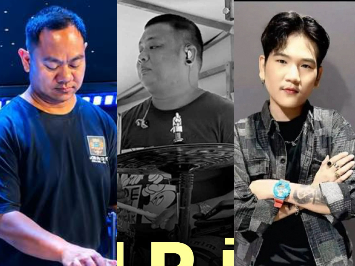 Nhạc công keyboard Pruttipong Phutmon, tay trống Nattapat Thamnita và nam ca sĩ Thitiwat Kaewkanha (từ trái sang phải) lần lượt qua đời sau 1 thời gian điều trị. Ảnh: CH7 News