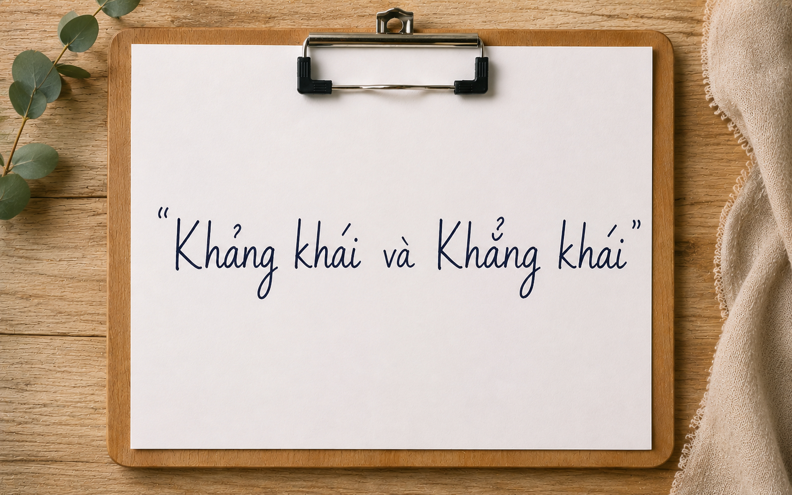Hai từ tiếng Việt chỉ khác một dấu, nhiều người thường xuyên viết nhầm: Một từ đúng, một từ không hề tồn tại trong từ điển