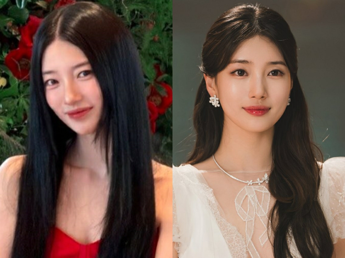 Suzy bất ngờ lộ diện với diện mạo gầy gò hơn hẳn thời gian trước. Nhìn hình ảnh hiện tại của “tình đầu quốc dân” (hình trái), nhiều khán giả đã phải dụi mắt nhiều lần vì mãi vẫn không thể nhận ra nữ ngôi sao 9X đình đám. Ảnh: IGNV