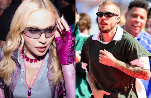Madonna và Justin Bieber cự cãi um sùm ở hậu trường World Cup. Ảnh: X.