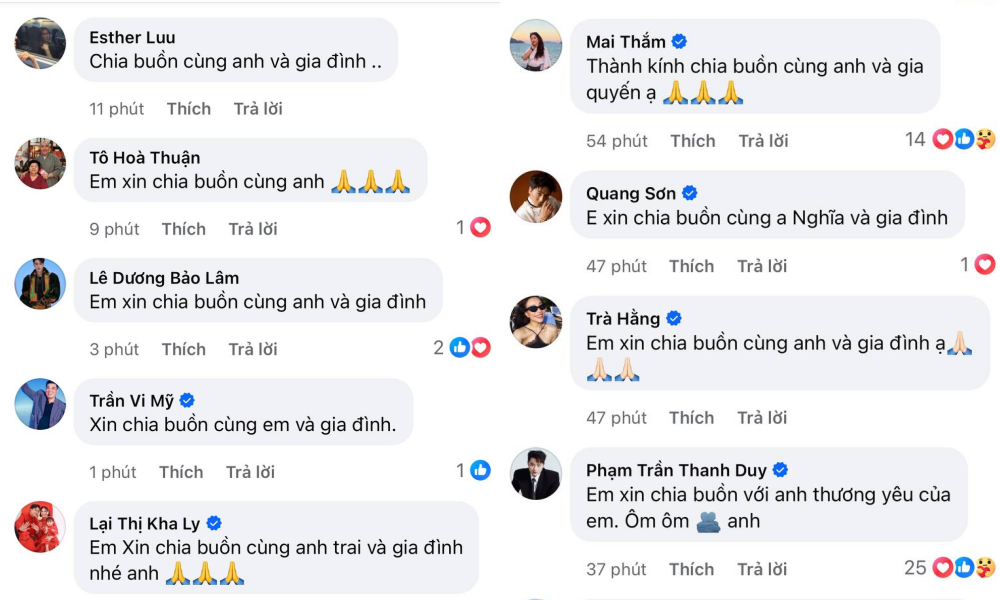 Nhiều nghệ sĩ Việt đồng loạt chia sẻ, động viên MC Đại Nghĩa