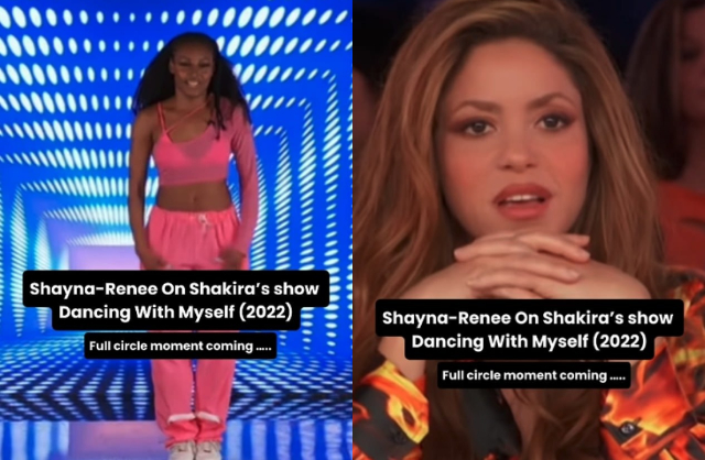 Lời động viên, sự công nhân tài năng, tin tưởng Shayna-Renee Wheatley có thể thành công của Shakira đã giúp nữ vũ công tiếp tục theo đuổi con đường nhảy múa và có cơ hội biểu diễn tại halftime show lần đầu tiên diễn ra trong lịch World Cup. Ảnh: Daily Mail.