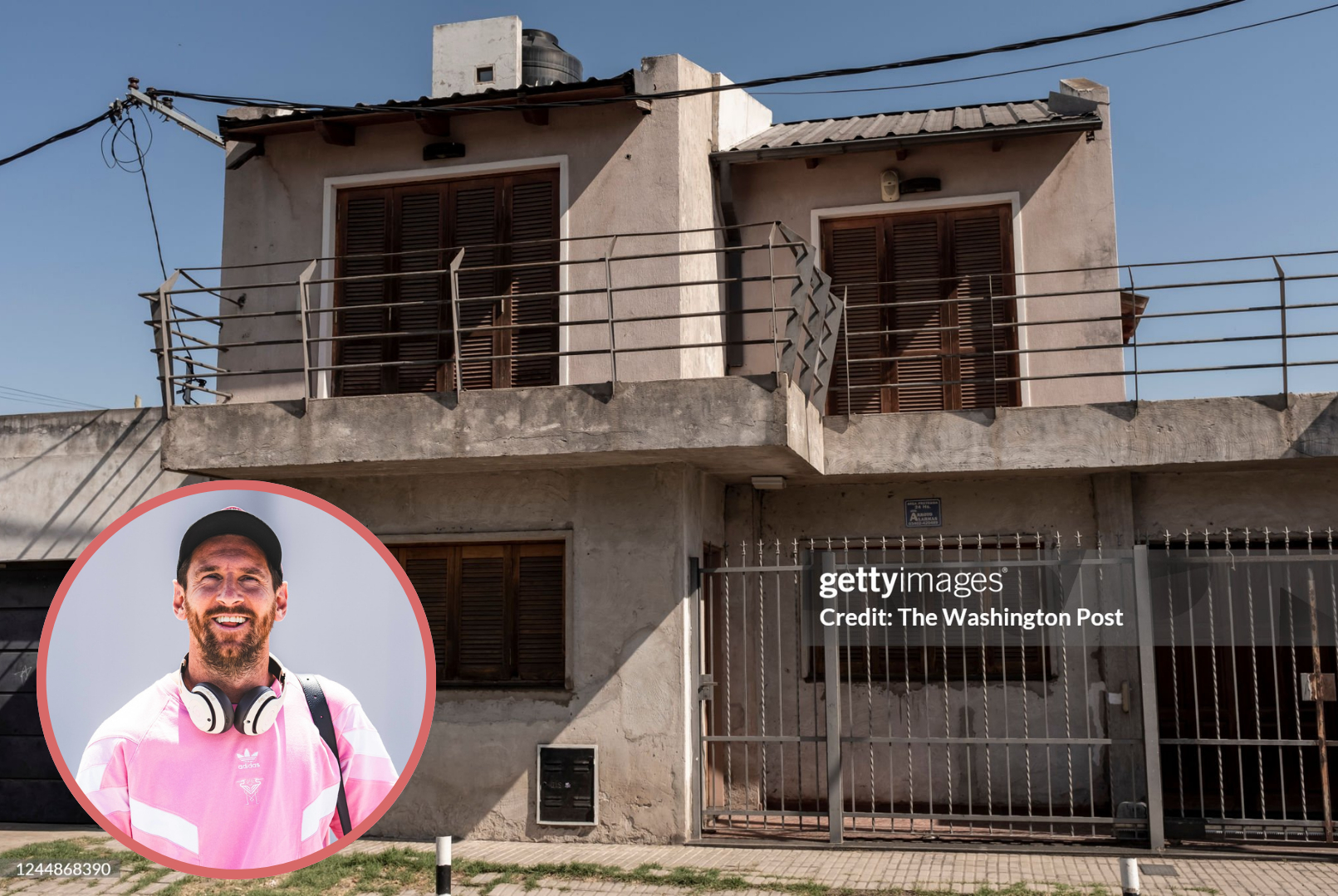 Căn nhà ở quê nhà Messi (Ảnh: Getty Images)