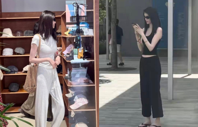Nước da trắng đến phát sáng của Hà Tuệ qua ảnh chụp cam thường. Ảnh: Sohu.