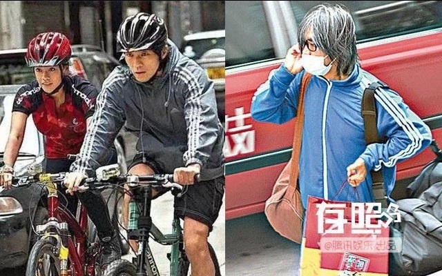 Ở đời thường, Châu Tinh Trì là người tiết kiệm, sống giản dị dù sở hữu khối tài sản lớn. Ông chủ yếu di chuyển bằng xe đạp. Ảnh: Sina.