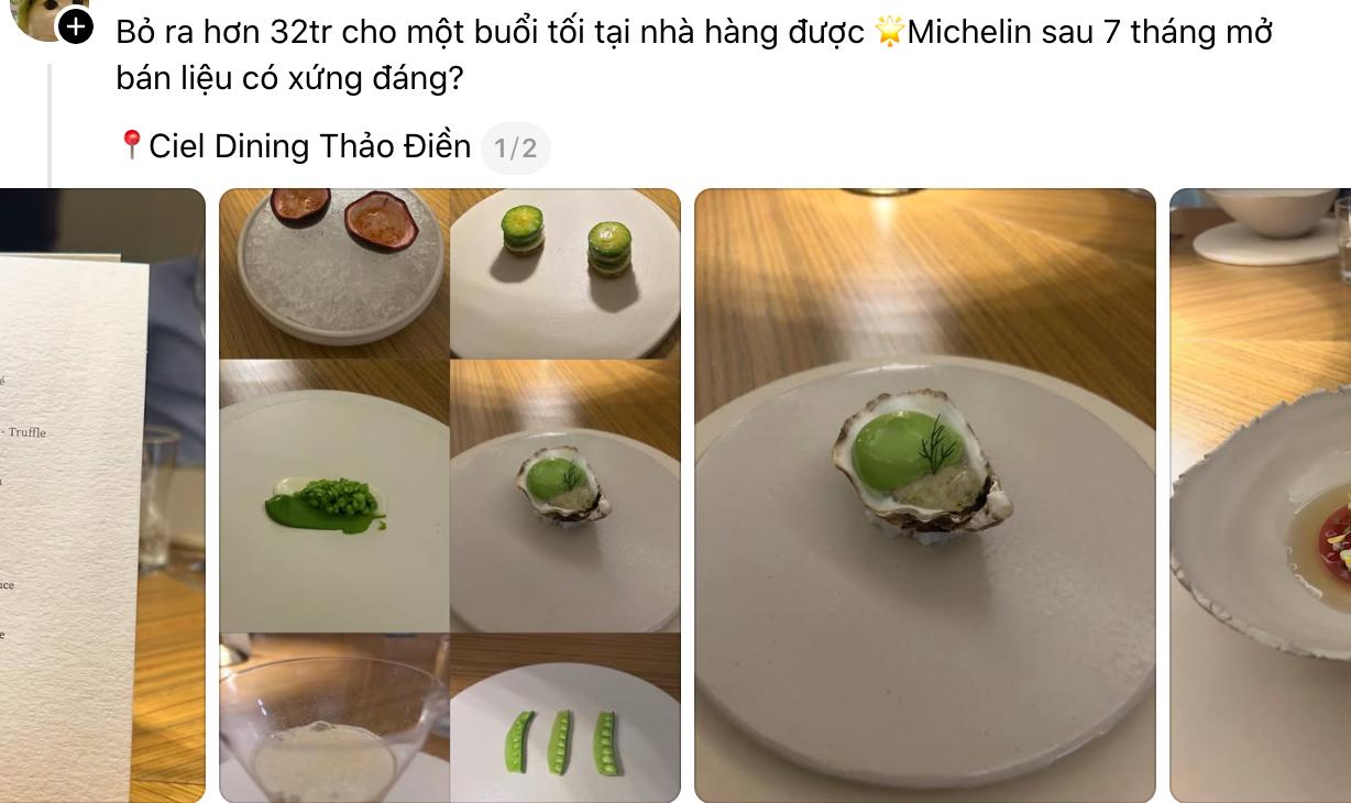 Một cô gái chia sẻ trải nghiệm fine dining tại nhà hàng vừa đạt 1 sao Michelin ở TP.HCM