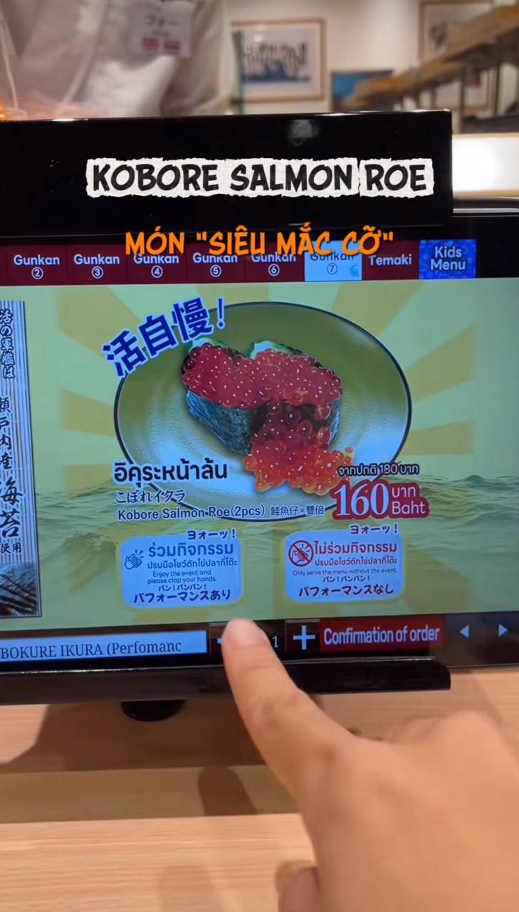 Quán sushi gây sốt với món ăn