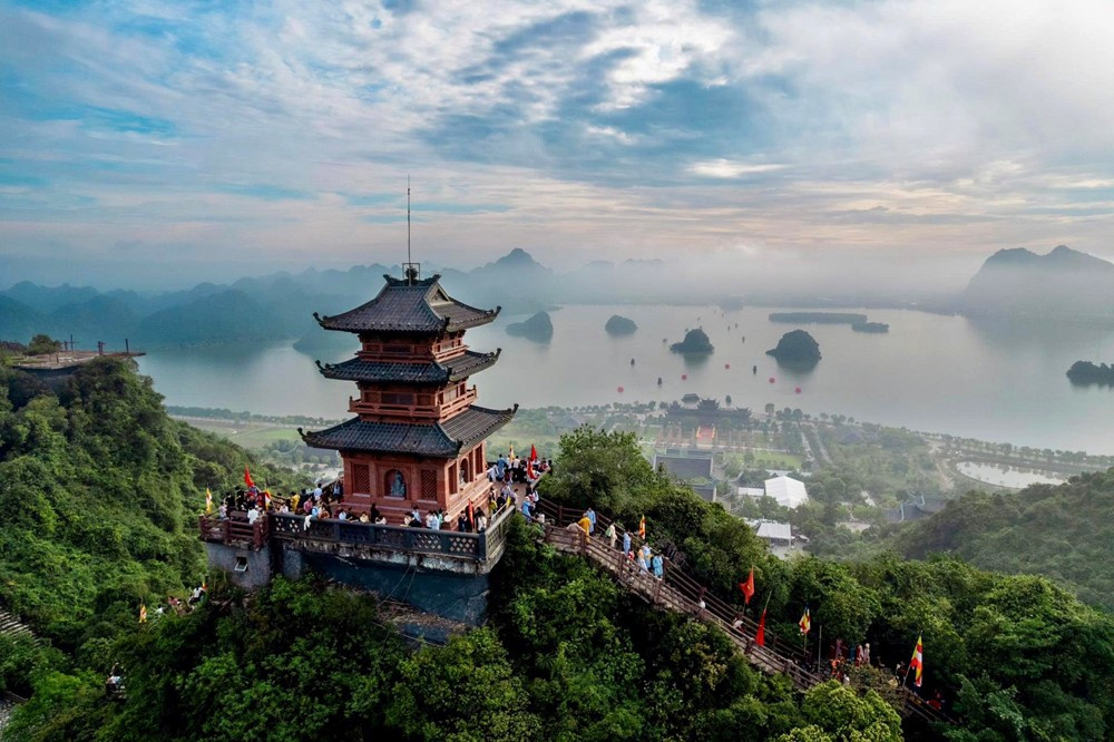 Chùa Tam Chúc có diện tích gần 5.000ha. Ảnh: Chùa Tam Chúc.