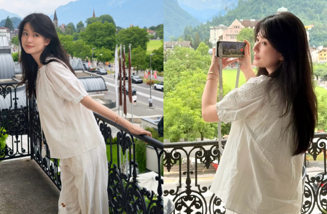 Trong hình ảnh mới nhất, diện mạo thay đổi của Kiều Hân gây bàn tán. Gương mặt cô đầy đặn hơn trước, phần má bầu bĩnh và các đường nét khác biệt so với trước khiến nhiều người thoạt nhìn không nhận ra. Ảnh: Weibo.
